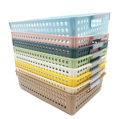 8Pcs Classroom Organization and Storage Paper Tray Holds,Fits 4A paper - color: 8 Color