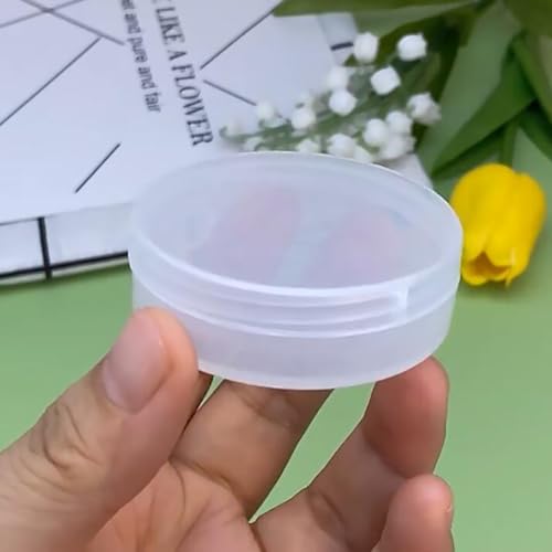 12 Pieces Mini Plastic Round Containers (0.5 oz) 2.17 x H0.71 Inch, Plastic Round Storage Jars for Collecting Small Items, Beads, Jewelry, Game Pieces, Crafts - size: 15 ml (2.17" x 0.71")