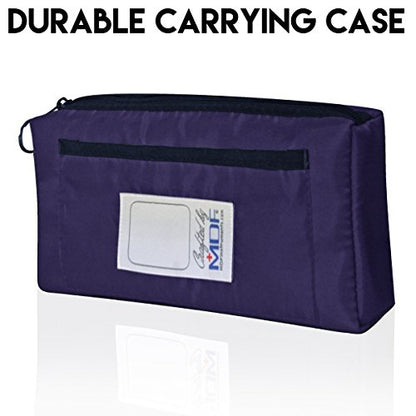 MDF Instruments, Calibra Aneroid Premium Professional Sphygmomanometer, Blood Pressure Monitor with Adult Cuff & Carrying Case, Lifetime Calibration, White Dial, Purple Cuff, MDF808M08 (Pack of 2) - color: Purple, size: Standard Gauge - Adult Cuff (Pack o
