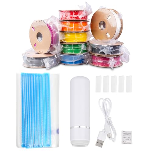 MECCANIXITY 30pcs Filament Storage Bags, 11x13 Inch Plus Size 3D Printer Accessories Vacuum Storage Bags, Keep Filament Dry Sealed Kit with Auto Pump Sealing Clip