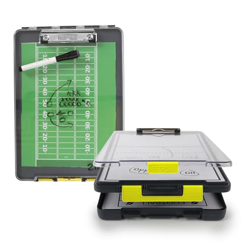 Dexas Clearview Clipcase Clipboard, 13.75 x 9.5 in, Gray/Yellow. See Papers Clearly Outdoors, Stay Organized and Dry. Ideal for Coaching, Teaching, homeschooling, Art, Trades, and Medical pros. - color: Yellow, size: 13.75 x 9.5 Inch
