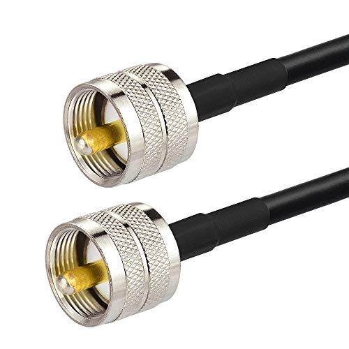Superbat PL259 RG58 CB Coax Cable 15ft +3pcs SMA BNC PL259 SO239 Adapter - size: 16.4 ft