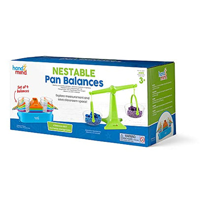 hand2mind Nestable Pan Balance, Set of 4