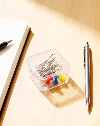 LJY 20 Clear Plastic Boxes, 2.2 x 2.2 x 1.4 in for Diamond Painting - color: Clear, size: 2.2×2.2×1.4 in