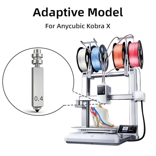 3PK 0.4MM Kobra X Hardened Steel Nozzle for Anycubic Kobra 4 - size: Kobra X - 3-3