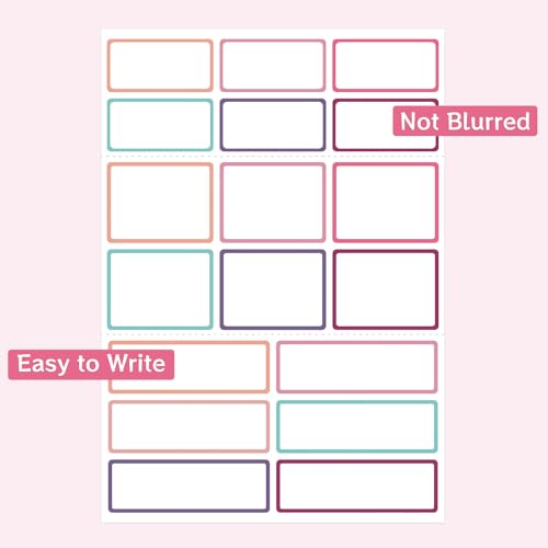 540Pcs Removable Labels, Colored Labels Stickers - color: Pastel