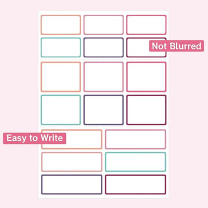 540Pcs Removable Labels, Colored Labels Stickers - color: Pastel