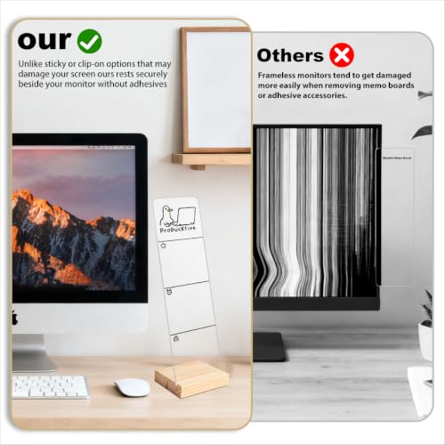 HTBIG ProDucktive Worker Duck Monitor Memo Board with Removable Wooden Base - color: Producktive