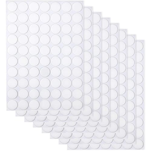 JANYUN 560 Pcs Sticky Dots,20 mm Round Putty Clear Tack Adhesive Dots - size: 20mm Round