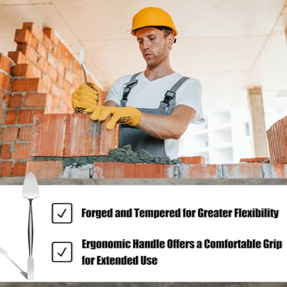 1/2" Trowel and Square Masonry Tools Square Stucco Spatula - size: 1/2"