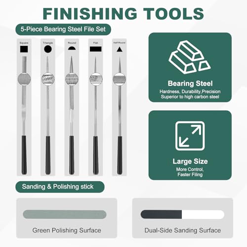 3D Printer Tools Kit, 100pcs 3D Printer Accessories for All FDM/SLA Printers Includes Deburring Tool,Cleaning Kit, Sanding Kit, Nozzle Cleaning Needles, Scraper Tools, Maintenance kit, Brushes