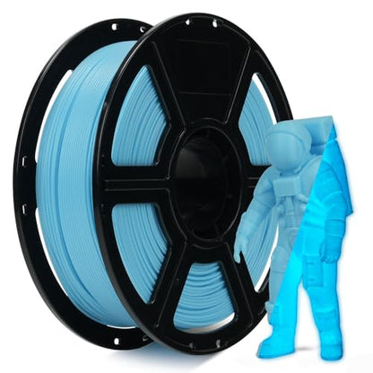 FLASHFORGE Glow in The Dark Rapid PLA Filament 1.75mm, High Flow Speedy 3D Printer Filament Luminous Blue, Max 500mm/s High-Speed Printing, High Brightness and Long-Lasting Glowing Effect - color: Luminous Blue