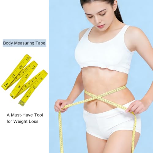 6 Pack Soft Tape Measure Double Scale 60-inch/150cm,Fabric Craft Tape Measure & Medical Body Measurement,Sewing Flexible Vinyl Ruler & Measuring Tape for Body Weight Loss
