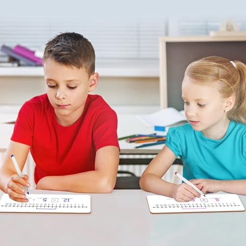 SCRIBBLEDO Dry Erase Negative Number Line Board 4x12 Double Sided Grade 1-4