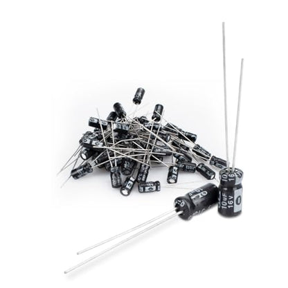 50 Pcs Electrolytic Capacitor 10uF 16V Aluminum Radial Electrolytic Capacitors - style: 16V 10uF