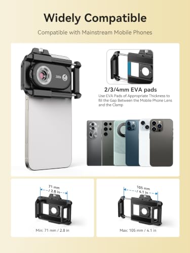 MIAO LAB 200X Phone Microscope Lens, Phone Camera Micro Lens with Universal Clip/LED Light/CPL, Mini Pocket Microscope Attachment for iPhone 17/16/15/14/13 Series and Most Smartphone