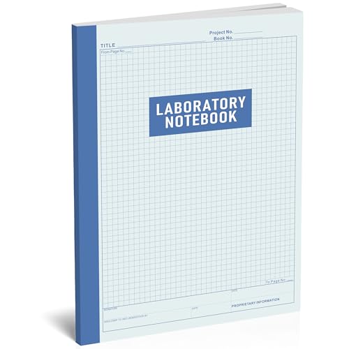 Lab Notebook Chemistry Laboratory Notebook for Science Students and Researchers – 105 Pages, 8.5 x 11 Inch – Perfect Bound Composition Book for Scientific Experiments, and Research Documentation - size: 8.5x11 Inches