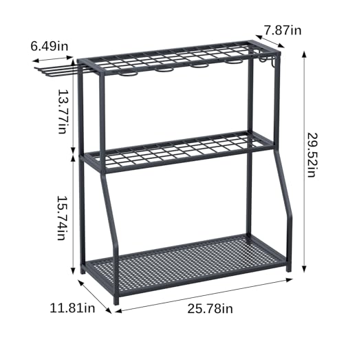 Organizer Yard Tool Storage Rack Garden Organizer Tool Holder - style: Small