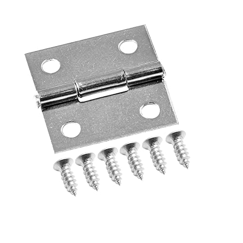 Piutouyar 6Pack 1 Inch Butt Hinge 304 Stainless Steel Mini Hinges - size: 1 Inch