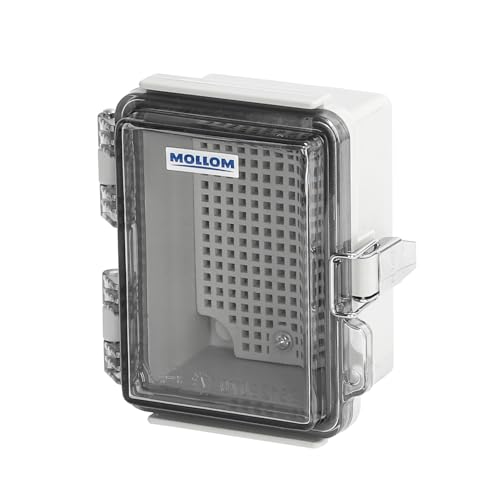 Mollom Transparent Cover Outdoor Junction Box (4.7x3.5x2.8In) - size: 4.7x3.5x2.8"