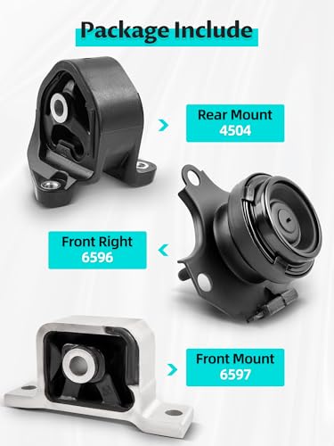 5PCS Engine Motor Mount and Transmission Kits for 2002-2006 CRV 2.4L AUTO - size: 50721S5C003