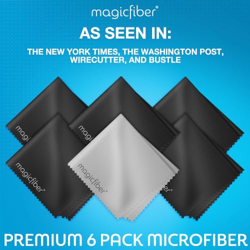 MagicFiber Microfiber Cleaning Cloth, Glasses Cleaner, Eyeglass Wipes, 6pk - size: 6 PACK