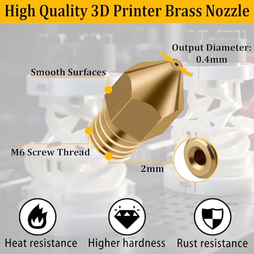 Ender 3 Nozzles 0.4MM,20Pcs Brass Hotend Nozzles with 16Pcs 3D Printer Nozzle Cleaning Kit,3D Printer Toos for Creality Mk8 Ender 3/Ender 3 Pro Upgrades/Ender 3 V2,3D Printer Accessories - color: 3D Printer Nozzle Wrench Maintenance Kit
