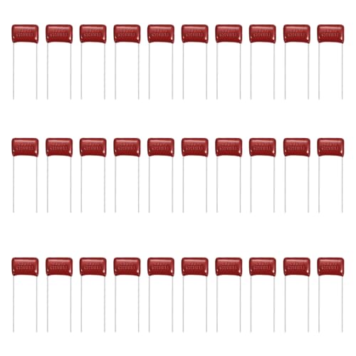 MECCANIXITY 30 Pcs Metallized Polypropylene Film Capacitors 103J 0.01UF - size: 103J 0.01UF
