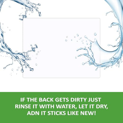 SVNOOC Multi-Use White Board Dry Erase Board Stickers for Wall Refrigerator Door Home Office Classroom, Reusable Lapboards, 8.5x11 inches, 3 Pack - size: 8.5x11 inches