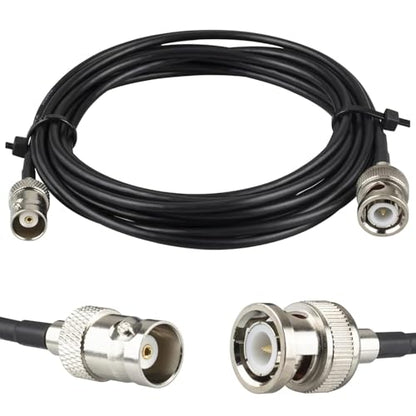 50ohms BNC Male to Female Cable 9.84ft BNC Male to BNC Female Cable RG174 BNC Coax Extension Cable Male to Female Jumper Cable for GPS Devices, Wireless Networking, RF Testing, RC Devices