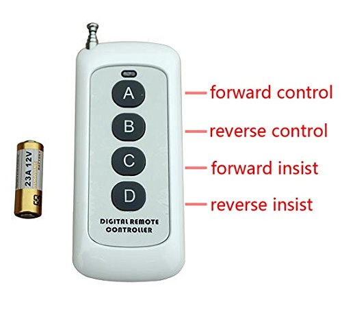 ECO-WORTHY Forward Reverse DC Motor Controller Kit (8V-35V) - 12V/24V Wireless Remote Relay Module for Linear Actuator, Solar Tracker, Industrial Automation & Smart Home DIY