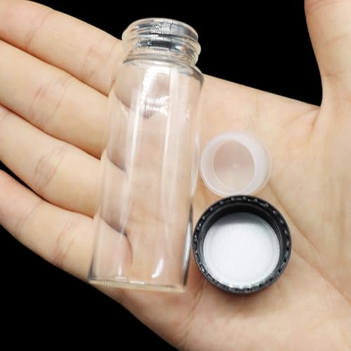 30ml Small Liquid Sample Vial, 12 Pcs Clear Glass Vials - size: 30ml