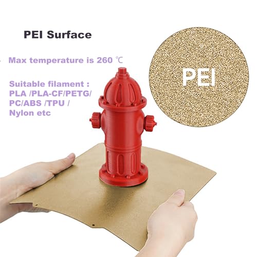 Starry+Textured PEI Plate Bambulabs X1/P1/P2/X2/A1 Build Plate 257x257mm
