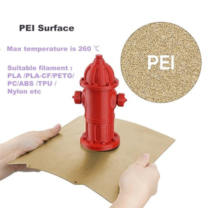 Starry+Textured PEI Plate Bambulabs X1/P1/P2/X2/A1 Build Plate 257x257mm