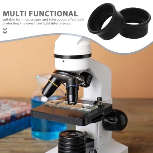 2Pcs Rubber Eyepiece Protectors for Binoculars Microscopes Eye Guards for Scientific Equipment Comfortable Eye Protection Cups to Reduce Glare and Enhance Viewing