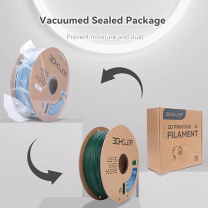 3DHoJor PLA+ 3D Printer Filament Pine Green,1KG - color: Pine Green