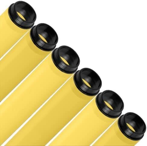 KASTLITE T12 48" Fluorescent Tube Guard Safety Sleeve, Yellow, 6-Pack - color: Yellow