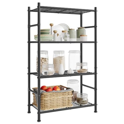 SONGMICS 4-Tier Storage Shelves, Steel Shelving Unit - size: 23.6"W, style: 4-Tier