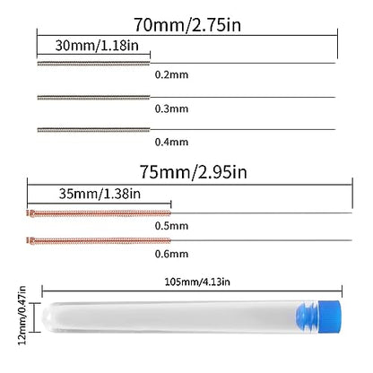 Aokin 16 Pcs 3D Printer Nozzles MK8 Extruder Nozzles 0.2/0.3/0.4/0.5/0.6/0.8/1.0mm and 5 Pcs 0.2/0.3/0.4/0.5/0.6mm Nozzle Cleaning Needles for Creality Ender 3/3 Pro/3 V2, Ender 5/5 Pro, CR-10/10S