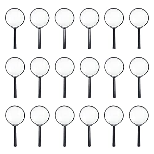 Magnifying Glass for Kids, 18 Pack Plastic Magnifier Hand Lens