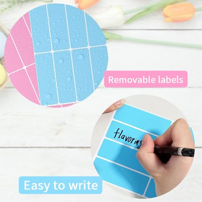 480pcs 3x1 inch Colored Label Sticker Moving Labels for Boxes