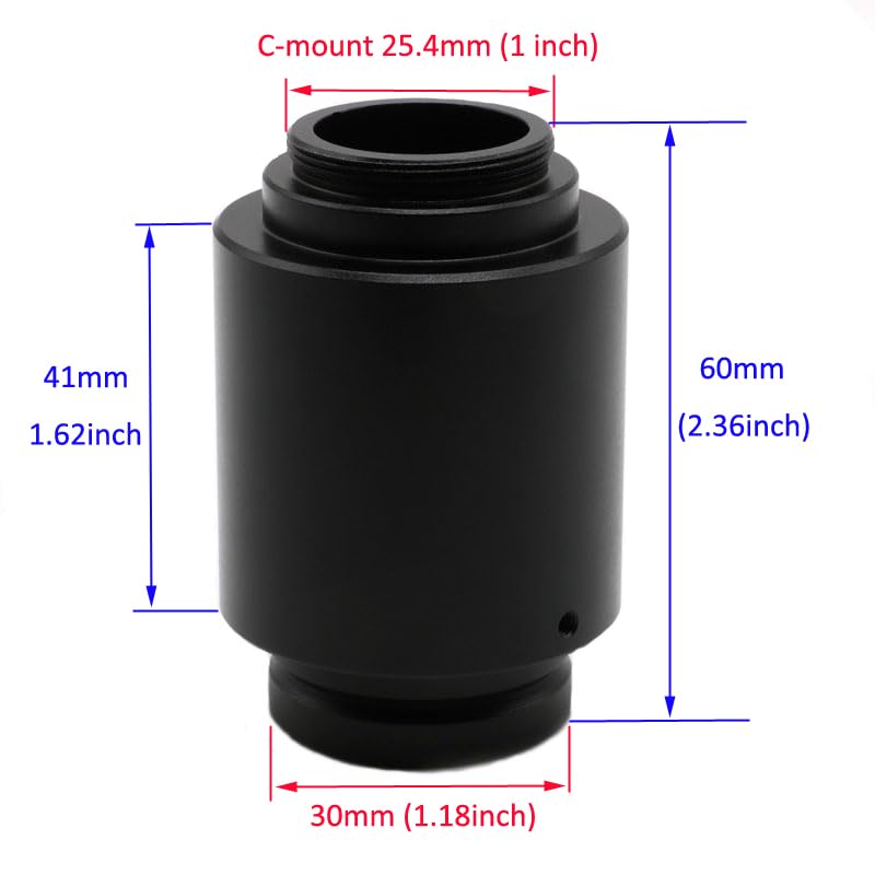 C-Mount Camera Adapter for Zeiss Microscope with ISO 30mm Port