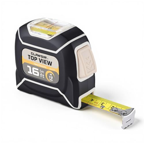 CLAWSIR 16 FT Tape Measure, Self-Locking, Inside Measurement Viewing Window