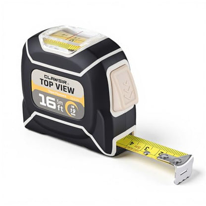 CLAWSIR 16 FT Tape Measure, Self-Locking, Inside Measurement Viewing Window