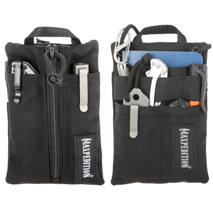 Maxpedition Platy Pocket Organizer, EDC Tool Pouch, Neck Wallet - color: Black, size: 4" x 6"