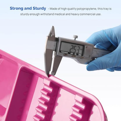 JMU Pink Dental Instrument Trays Size B 13.25" x 9.75" - color: Pink, size: 1