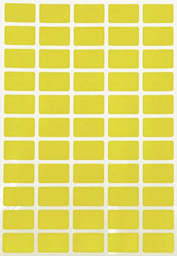 Royal Green Yellow Removable Labels, 25.5 x 16mm, 1375 Pack - color: Yellow, size: 1375