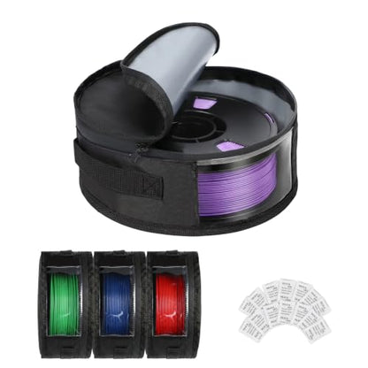 Water-Proof Lining & Zipper 3D Filament Storage with Desiccants, 4pcs