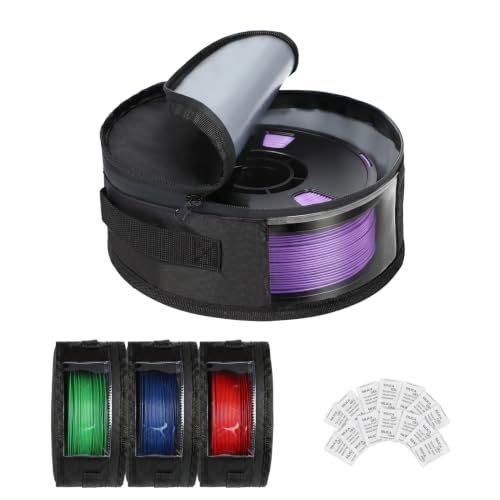 Water-Proof Lining & Zipper 3D Filament Storage with Desiccants, 4pcs