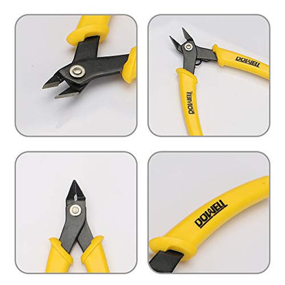 DOWELL Flush Cutters, Micro Wire Cutters, 1-Pack